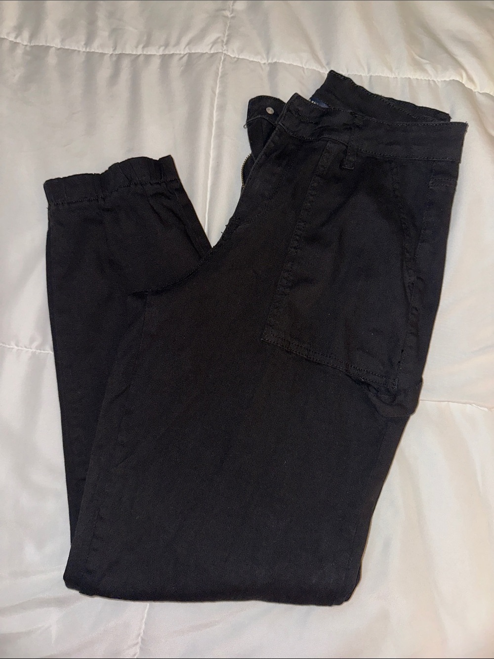 YMI Black Track Jogger Pants